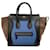 Luggage Céline Sac à main cabas bleu Celine Mini Tricolor Bagage Cuir  ref.1269618