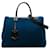 Blue Fendi Medium Shearling 2Jours Satchel Leather  ref.1269620