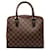 Brown Louis Vuitton Damier Ebene Triana handbag Braun Leder  ref.1269628
