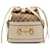 Beige Gucci GG Canvas Horsebit 1955 Bucket Bag Leather  ref.1269635