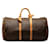 Keepall Portaoggetti con monogramma Louis Vuitton marrone 55 Borsa da viaggio Pelle  ref.1269674