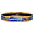 Hermès Brazalete de disfraz con brazalete de esmalte estrecho de Hermes azul Metal  ref.1269690