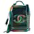 Borsa a tracolla verticale Vanity Case in filigrana CC PVC arcobaleno verde Chanel Pelle  ref.1269697