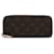 Brown Louis Vuitton Monogram Clemence Wallet Cloth  ref.1269724