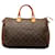 Braunes Louis Vuitton Monogramm Speedy 35 Boston-Tasche Leder  ref.1269733