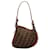 Brown Fendi Studded Zucca Oyster Hobo Leather  ref.1269781