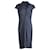 Hugo Boss Dinola Gathered Sheath Dress in Gray Viscose Grey Cellulose fibre  ref.1269850