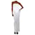 Autre Marque Vestido maxi plissado branco - tamanho UK 8 Poliéster  ref.1269894