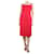 Marc Jacobs Vestido midi de seda com ponto tonal vermelho sem mangas - tamanho Reino Unido 10  ref.1269906