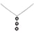 Tiffany & Co Tiffany Silver 1837 Three Drop Circle Pendant Necklace Silvery Metal  ref.1269958