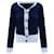 Chanel CC Buttons Paris / London Cashmere Cardi Jacket Navy blue  ref.1269991