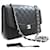 CHANEL Diana Flap Large Silver Chain Shoulder Bag Black Quilted Leather  ref.1270099