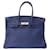 Hermès Birkin 35 Navy blue Leather  ref.1270355