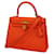 Hermès Hermes Kelly Orange Leder  ref.1270576