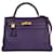 Hermès Hermes Kelly 32 Púrpura Cuero  ref.1272518
