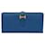 Hermès Béarn Blue Leather  ref.1273034