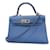 Hermès Hermes Kelly Azul Couro  ref.1273094