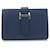 Hermès Béarn Blue Leather  ref.1273300