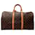 Louis Vuitton Keepall 50 Braun Leinwand  ref.1273320