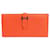 Béarn Hermès Bearn Orange Leder  ref.1273407