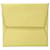 Hermès Bastia Yellow Leather  ref.1273632