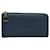 Bulgari Zip wallet Blue Leather  ref.1274619