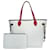 Louis Vuitton Neverfull MM White Leather  ref.1275361