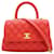 Chanel Coco Handle Red Leather  ref.1275673