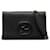 Portefeuille noir Gucci Soho sur sac à bandoulière chaîne Cuir  ref.1276527