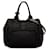 Bow Bolso satchel negro con lazo Fiocco y logo Tessuto de Prada Cuero  ref.1276528