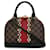 Brown Louis Vuitton Damier Ebene Alma Karakoram BB Satchel Leather  ref.1276545