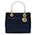 Dior Lady Dior Navy blue Suede  ref.1277126
