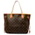 Louis Vuitton Brown Monogram Neverfull MM Leather Cloth  ref.1277394