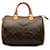 Louis Vuitton Brown Monogram Speedy 30 Leather Cloth  ref.1277408