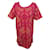 Hermès NEUES HERMES-T-SHIRT-KLEID MIT TÄNZERKRAGEN 2H4516D15742 Größe L 42 neues Kleid Pink Baumwolle  ref.1277459