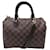 Louis Vuitton Speedy Handbag 25 SHOULDER STRAP N41368 ebony damier canvas Brown Cloth  ref.1277513