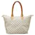 Bolsa tote Louis Vuitton Damier Azur Saleya MM N51185 em muito bom estado Branco Plástico  ref.1277576