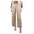 Autre Marque Neutral straight-leg low-waist trousers - size S Cotton  ref.1277608
