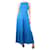 Autre Marque Robe longue froncée bleue - taille UK 8 Coton  ref.1277610