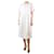 Autre Marque White frayed edge linen midi dress - size S  ref.1277611