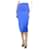 Victoria Beckham Ensemble jupe crayon ajustée et haut court bleu - taille UK 8 Viscose  ref.1277627
