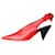Céline Bombas slingback de nó vermelho - tamanho UE 37 Couro  ref.1277640