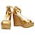 Jimmy Choo High heels Golden Leder  ref.1277659
