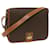 Céline CELINE Macadam Canvas Shoulder Bag PVC Leather Brown Auth ki4109  ref.1277759