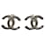 Logo Chanel CC Métal Argenté  ref.1279304