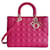 Damenhandtasche Lady Dior in Rosa Pink Leder  ref.1279845