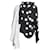 Autre Marque Balenciaga Noir / Blouse en soie imprimée à pois et fleurs multicolores blanche  ref.1279938