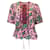 Autre Marque Muveil Pink / green / Burgundy Stamp Print Blouse Multiple colors Polyester  ref.1279951