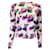 Autre Marque Muveil Cardigan en tricot boutonné à manches longues et motifs floraux violet clair Coton  ref.1279967