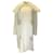 Autre Marque Trench-coat en coton brodé multi-fleurs blanc Muveil  ref.1279971